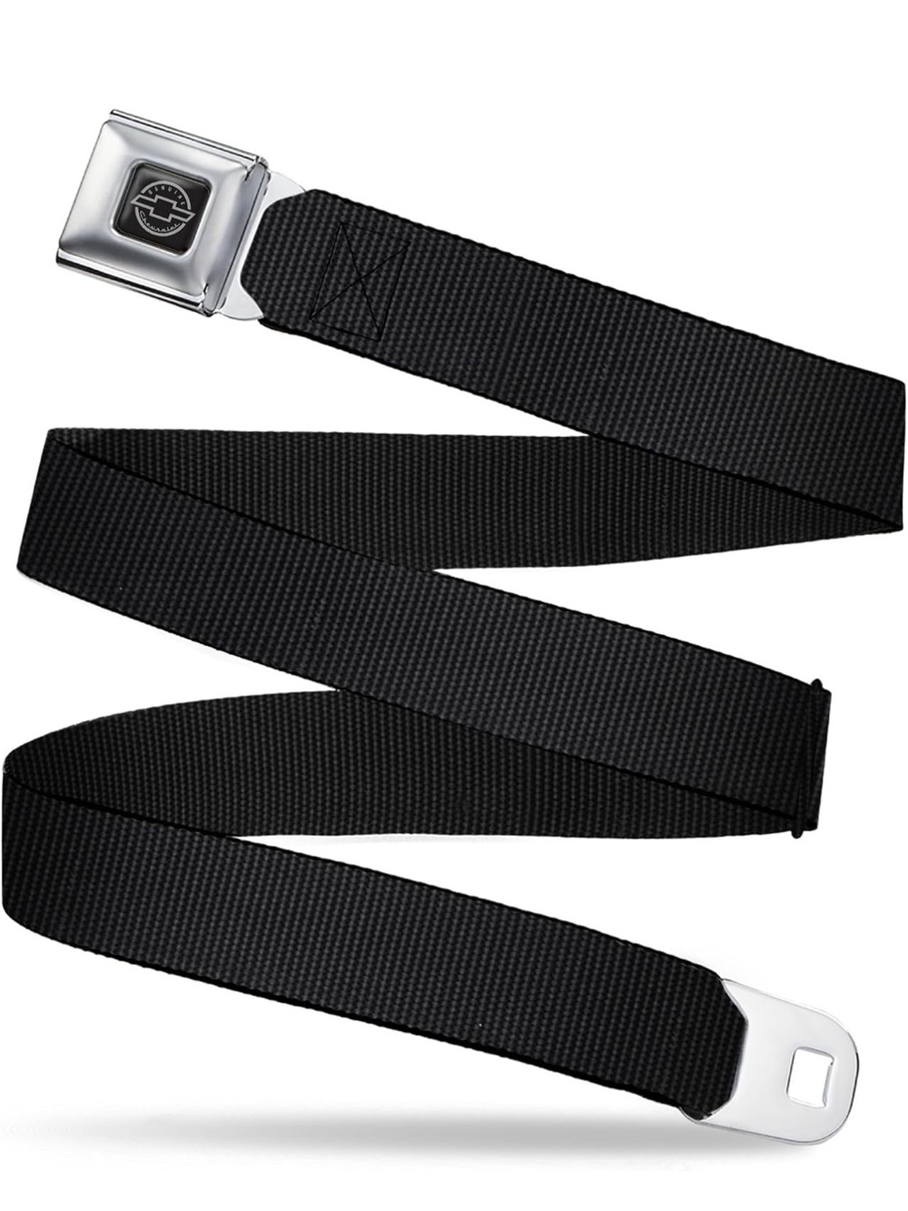 Buckle-Down Seatbelt Belt Chevy Black Regular